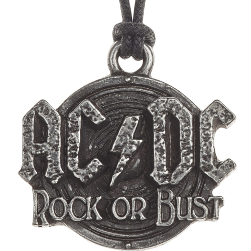 AC/DC Rock Music Band Necklace Pewter Heavy Metal